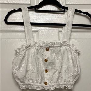 White Crop Top